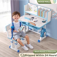 𝙍𝙚𝙖𝙙𝙮 𝙎𝙩𝙤𝙘𝙠 Kids Study Table With Chair Height Adjustable Multifunctional Children Study Desk Learni