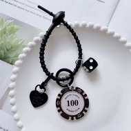 Good Luck Chip Keychain Poker Chip Chip Car Pendant Couple Backpack Accessories