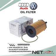 VOLKSWAGEN OIL FILTER 059 115 561D V/W TOUAGER 3.0 , AUDI A4,A5,A6,A7 3.0,A8,Q5,Q7 CAYENNE