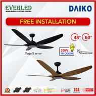 [Free Installation] DAIKO DC Yuga 60" DC Ceiling Fan (with Tri-Color LED and Remote)