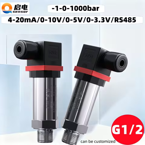 4-20mA Pressure Transmitter Sensor 0.1bar/10bar/145psi 0-60Mpa 0-10V Pressure Transducer Sensor M20*