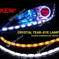 KEIN 2PCS Tear Silicone Light Drl Led Car Crystal Water Lamp LED Car DRL Daytime Running Lamp with R