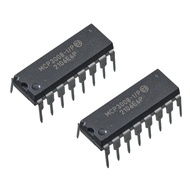 2pcs MCP3008-I/P MCP3008 MCP 8-Channel 10-Bit A/D Converters with SPI Serial Interface 2.7V,DIP-16.