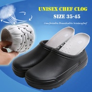 2023 Chef Shoes for Men and Women Slip-Resistant Kitchen Chef Clog Shoes- Comfortable Thick Bottom Safety Work Half Shoes for Chef Master Cook Hotel Restaurant Half Slippers Professionals Hospital Nurse Shoes