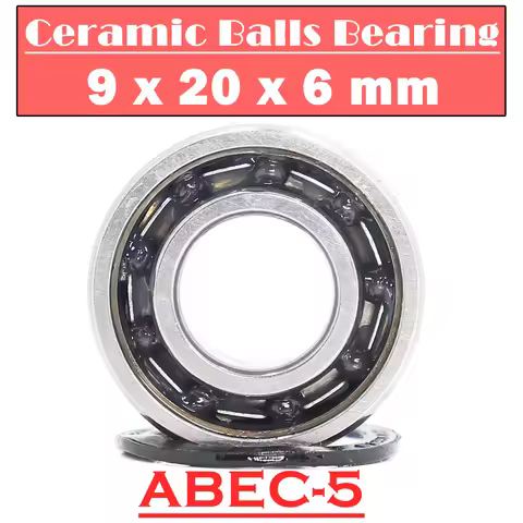 699RS Hybrid Ceramic Bearing 9*20*6 mm ABEC-5 ( 1 PC ) Industry Motor Spindle 699HC Hybrids Si3N4 Ba