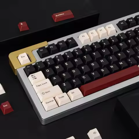 GMK Keycap Cherry Profile PBT Double Shot ABS Keycaps For Mechanical Keyboard ISO Enter 7U 8008 Oliv
