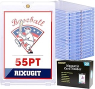 20-Pack Magnetic Card Holders for Trading-Cards - 55PT One Touch Magnetic Card Holder, Magnetic Card