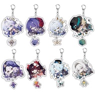 Game Honkai Star Rail Sunday Acheron Black Swan Sparkle Robin Misha Cosplay Keychain Acrylic Key Cha