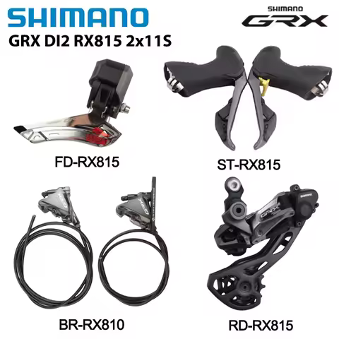 Shimano GRX RX815 2x11 Speed DI2 Hydraulic Disc Groupset ST-RX815 Shifter BR-RX810 Brake FD/RD-RX815