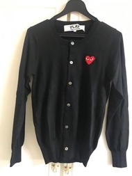 S 女裝 黑色紅心play Polo 針織冷衫coat Sweater 川久保玲 外套