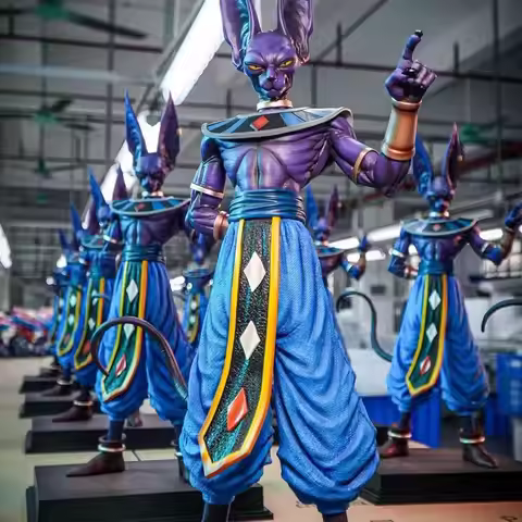 New Jt Statue Dragon Ball Beerus Action Figures 53cm Destruction Of God Anime Peripheral Art Play Or