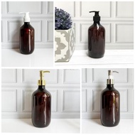 500ml Mada Bottle 500ml Brown Pump Bottle 500ml Mada Amber Bottle 500ml Pump Bottle Amber Mada