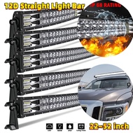 12D Straight Light Bar 52 42 32 22 inch LED Light Bar 420W 620W 820W 1020W Flood Spot Combo Led Work