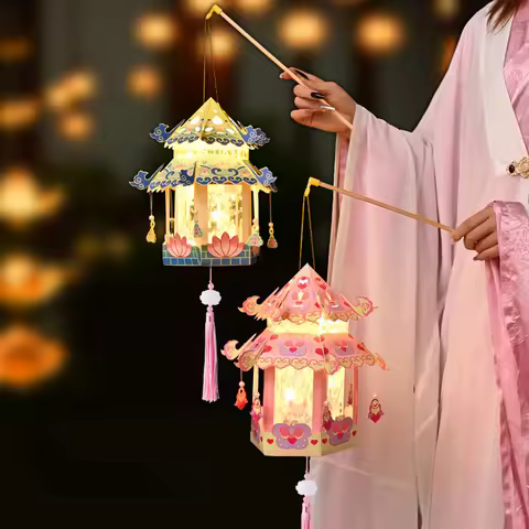 Chinese Paper Lantern Mid- Autumn Festival Lanterns Japanese Lantern Wedding Accessorie Autumn Decor