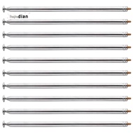 【liujiudian】10pcs 98cm 38.5 inch 7 Sections Telescopic Antenna Replacement for FM Radio TV