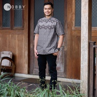 Nobby Men Rinjani RSM Baju Kemeja Koko Pria Koleksi Lebaran 2025 Regular Short Mandarin Lengan Pende