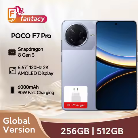 Global Version POCO F7 Pro 5G Smartphone Snapdragon 8 Gen 3 50MP Dual Camera with OIS 90W HyperCharg