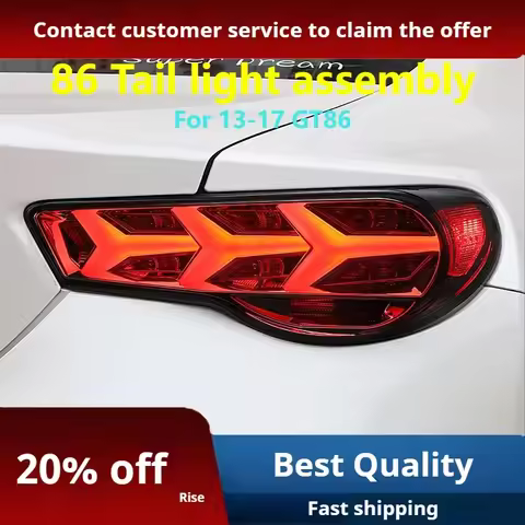 FT Car Lights For Toyota GT86 & Subaru BRZ Taillights 2012-2020 LED Tail Lamp Dynamic Turn Signal Li
