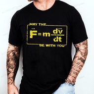Oversized T-Shirts May The Force Star Equation Funny Force Equation Physics Space Humor Wars Women M