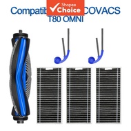 Replacement Accessories Kit Compatible with Ecovacs Deebot T80 Omni Robot Vacuum Main Brush Side Bru