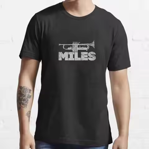 Miles Davis Trumpet Logo Vintage Jazz Legend Music T Shirt S 5XL
