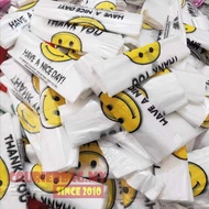 20cm×32cm 50pcs Smiley Thank You Have A Nice Day Vest Type Handle Carrier Door Gift 🎁 Goodies Shoppi