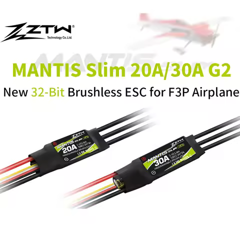ZTW Mantis Slim G2 20A/30A ESC 2-4S SBEC 5V/3A Bidirectional Speed Controller For RC Airplane Fixed-