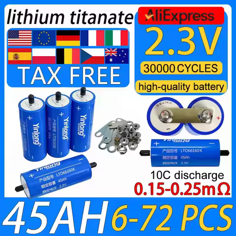 DIANKAISHOU Original yinlong lto 2.3V 45Ah Lithium titanate 10c discharge DIY 12V 24V 48V Wholesale 