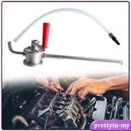 [PrettyiaMY] Oil Transfer Pump Hand Crank Fuel Transfer Pump Drum Rotary Hand Pump Hose for Motorcyc
