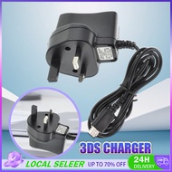3DS Charger For Nintendo New 3DS 2DS NDSI 3DSXL/LL Adaper AC Power Adapter 3 Pin UK Plug USB Power