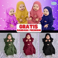 BAJU GAMIS BAYI | GAMIS NEWBORN ORIGINAL Zalira Kids | Gamis Anak Perempuan terlaris Usia Newborn sampai 6 tahun I Terlaris