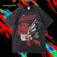 Tryworldbdg OFFICIAL "DAREDEVIL" OVERSIZED T-Shirt | Washed Shirt | Stone WASH | Oversized T SHIRT |