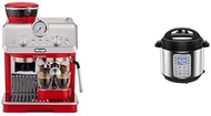 [Limited Stocks] De'Longhi La Specialista Arte Pump Espresso Machine with Integrated Grinder EC9155.R, Red &amp; Instant Pot Duo Plus 6 Qt 9-in-1 Multi-use Cooker D60PLUSSP