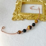 助實現願望  藍虎眼石 黃虎眼石 水晶手鏈 天然石 生日禮物