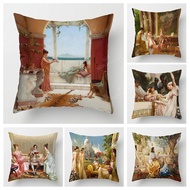 Hiasan Ruang Tamu Rumah Sarung Kusyen Haiwan Berwarna-warni Sarung Bantal Lempar Mewah Pendek 45*45 