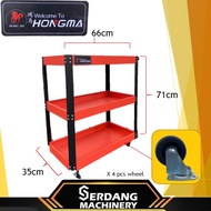 HONGMA 0.6/0.7 3 TIER TOOL CART WITH HANDLE AND WHEELS