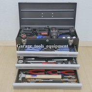 SB × XR Tools Professional Tool Set With Cordless Impact Wrench | Box Socket Set - Spanner Set - Mac