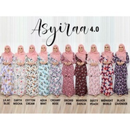 READY STOCK BAJU KURUNG TANPA GOSOK ASYIRAA 4.0