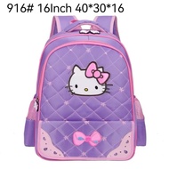 @sl 916 40x30x16 cm Hello Kitty Backpack Girls Student Backpack.