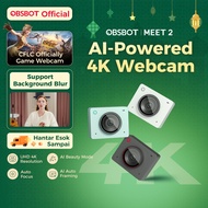 OBSBOT Meet 2-4K Webcam for PC with 1/2" Sensor, AI Framing & Autofocus, Beauty Mode, Lightweight, G