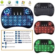 i8 mini keyboard air mouse / Wireless Backlit USB Dongle Air Mouse Mini Keyboard Touch Keypad TV BOX
