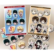 STICKER BOKU NO HERO ACADEMIA todoroki bakugou deku anime sticker die cut set anime sticker anime bs