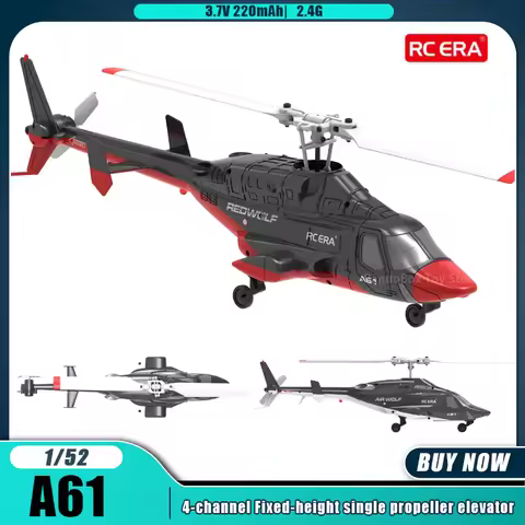 A61 RC ERA RC Helicopter 1:52 Remote Control Helicopter 4CH 6-axis Gyro Simulation RC Plane Toys Boy