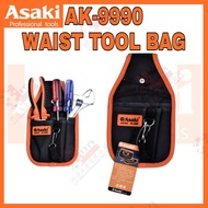 ASAKI JAPAN AK-9990 WAIST TOOL BAG 6 COMPARTMENT TOOL BAG