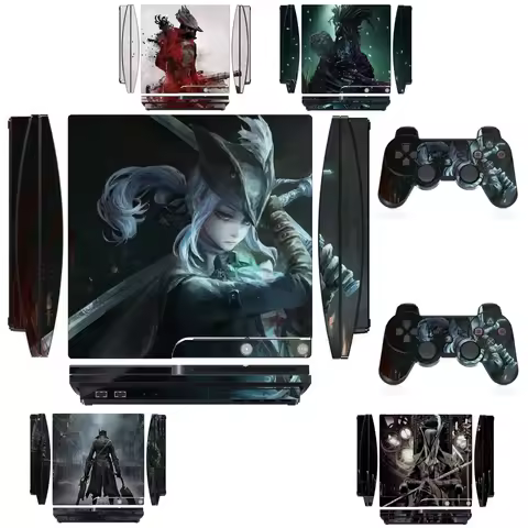 2251 Vinyl Skin Sticker Protector for Sony PS3 Slim PlayStation 3 Slim and 2 controller skins Sticke
