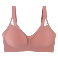 Plus Size Bra Seamless Full Cup 70F-100E Large Breasts Show Small Anti-Shock Anti-Sagging No Steel R