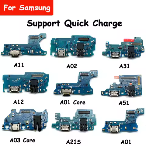 New USB Charger Charging Port Dock Connector Board Flex Cable For Samsung A51 A02 A01 Core A03 Core