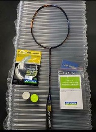 Yonex 雙刃10 橘藍 羽球拍 4U全碳素 日本製