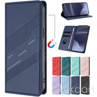 Leather Flip Case for Umidigi A15 A15C A13 A13S G5 Pro Magnetic Stand Wallet Card Slots Casing