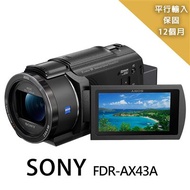 SONY FDR-AX43A 數位攝影機(平行輸入)~送128G卡副電座充包大清